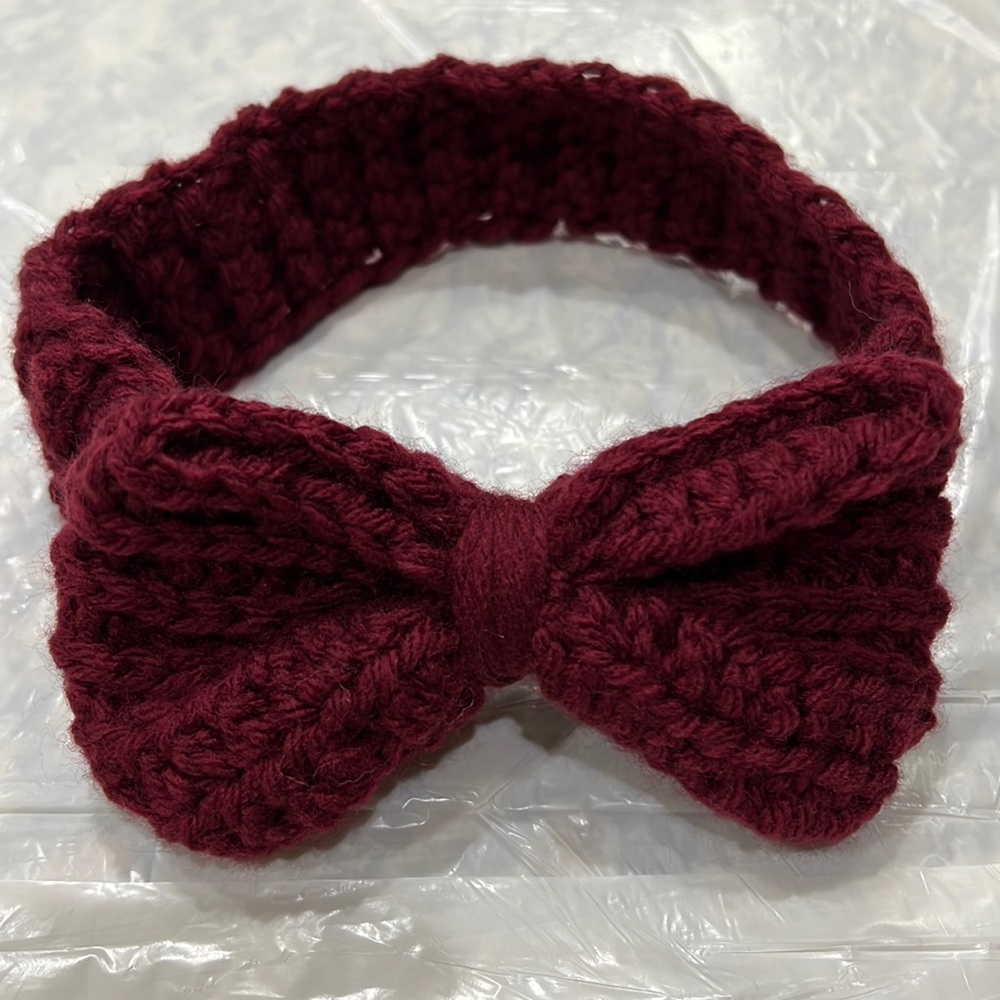 Crochet knit baby headband